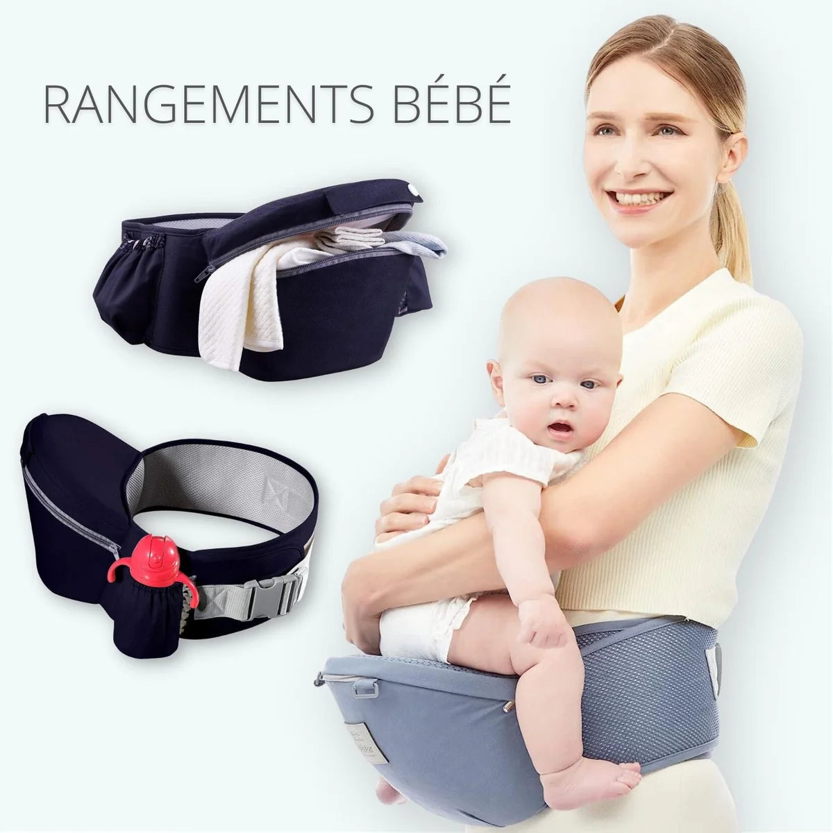 Baby Penseur™ I Porte-bébé Ergonomique - Jusqu'à 20 kg – Petit Penseur